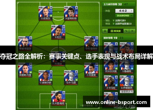 夺冠之路全解析：赛事关键点、选手表现与战术布局详解